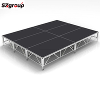 Plateforme de Scène Mobile Démontable en Alliage d'Aluminium Portable pour Événements et Mariages, Conception OEM ODM