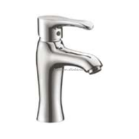 Robinet Mitigeur Mural Monocommande en Acier Inoxydable Chromé Poli avec Cartouche Céramique, Design Moderne, à Tige Extensible, pour Lavabo