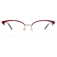 Lunettes de soleil classiques pour femmes, monture complète légère en acier inoxydable, verres PC incassables, style tendance