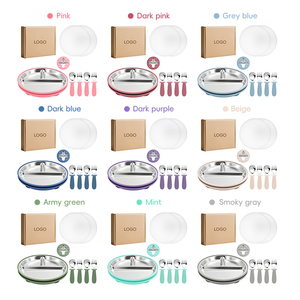 Kit de Alimentación para Bebés 6 en 1, Plato y Utensilios de Acero Inoxidable con Base de Succión para una Fácil Limpieza - Product Image 2