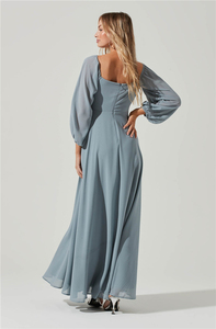 2024 inverno elegante moda Chiffon elegante moda alla moda Sexy manica lunga negozio Online di vestiti da <span class=keywords><strong>donna</strong></span> - Product Image 5