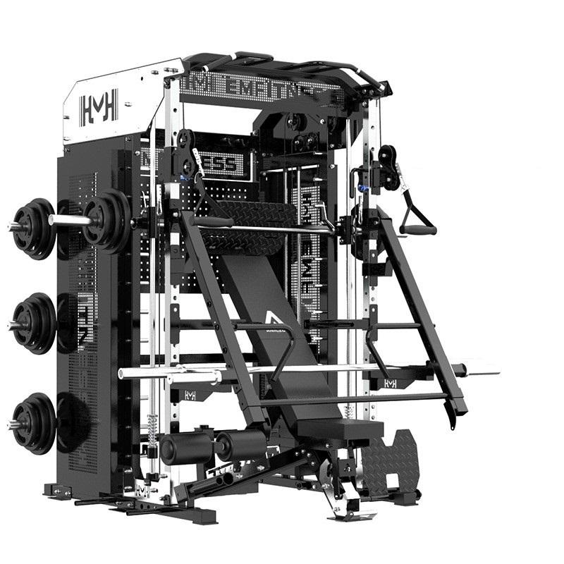 Máquina 996 Smith + Banco + 155kg (Negro) Placas + 2,2 m Bar