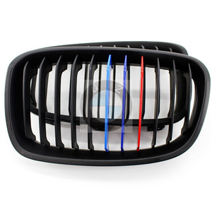 กระจังหน้า BMW F20 F21 สีดำด้าน สไตล์ M ผลิตจากพลาสติก ABS สำหรับปี 2011 2014 ซีรีส์ 1 ชุดแต่งกันชน อัพเกรด - Product Image 1