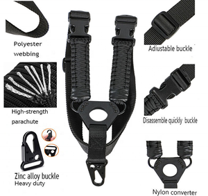 Verstelbare nylon snelontgrendelings jachtaccessoires schietband multifunctionele geweven touw nylon geweerriem - Product Image 5