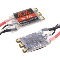 Contrôleur de vitesse ESC AGFRC XR-7A 2S LiPo 3.2g Mini 7A BLheli_S Firmware Dshot Multishot pour Drone FPV Mini Whoop de Course - Pièces RC