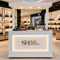 Chariot de présentation de fleurs mobile, kiosque de vente au détail pliable en bois, stand alimentaire pour événements, boutiques éphémères, portable, commercial, logo personnalisé