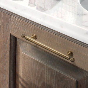 Solid Brass Handle Mid Century American Retro Wardrobe <strong>Knobs</strong> Round Ball Drawer Pulls Cabinet Handles Brass Furniture Hardware - Product Image 6
