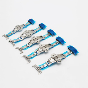 Bracelet de <span class=keywords><strong>montre</strong></span> IVANHOE à <span class=keywords><strong>boucle</strong></span> déployante double clic papillon, fermoir à bouton 14/16/18/20/22/24mm - Product Image 6