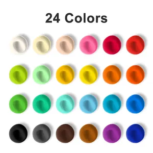 Gxin ชุดดินเหนียวสีอ่อน24สีสำหรับโรงเรียนของเล่น M013B24ดินเหนียวสีไม่เป็นพิษ
