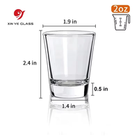 Verres à Shot en Verre Personnalisés avec Logo, en Gros, 1oz 1.5oz, pour Tequila et Whisky, en Vente