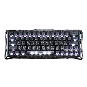 <span class=keywords><strong>Clavier</strong></span> de jeu filaire GravaStar V60 <span class=keywords><strong>Pro</strong></span> Édition Spéciale Cyber Frost Noir, disposition 60 %, interrupteurs UFO à effet Hall magnétique - Product Image 1