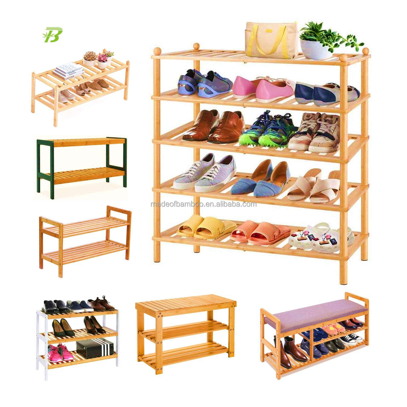 Bamboo Shoe Storage Small Shoe Rack Amazon Tier Vertical Bamboo