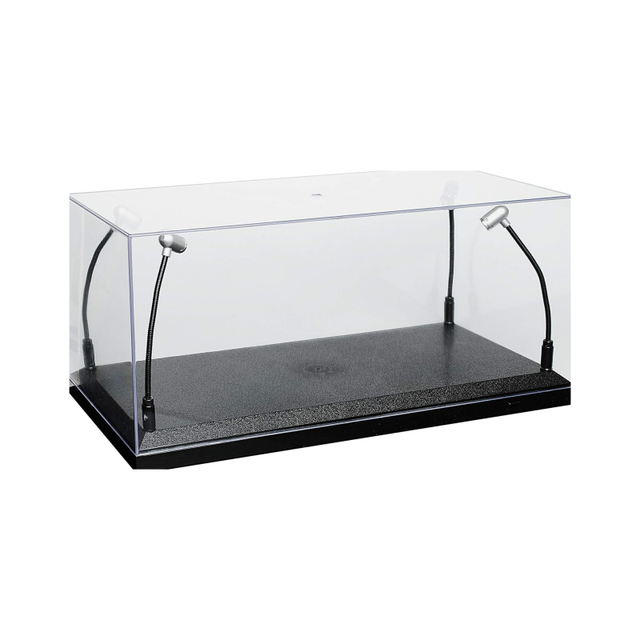 Collectibles LED Lights Figure clear Wall Model Box Stand Acrylic Toy Car Display case