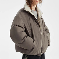 Veste matelassée pour homme sur mesure, imperméable, coupe-vent, d'extérieur, grande taille, fermeture éclair intégrale, veste en duvet réversible