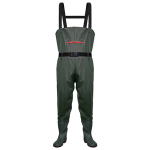 Grande combinaison de <span class=keywords><strong>pêche</strong></span> respirante avec poche, cuissardes en PVC avec bottes - Product Image 5