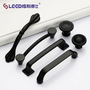 Lideshi Furniture Handles <b>Black</b> Cabinet Drawer Pulls Bar <b>Knobs</b> Door Hardware Durable - Product Image 2