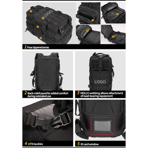 Sac à dos tactique camouflage vert 30L grande capacité, étanche, avec kit d'outils et bretelles réglables pour la randonnée et l'escalade – Nouveauté 2025, Vente Flash - Product Image 6