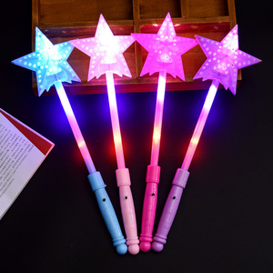 Light Up Hollow Heart And <b>Star</b> Magic Wands <b>Led</b> Flashing Toy For Children Birthday Party Gift Plastic Non Toxic - Product Image 4