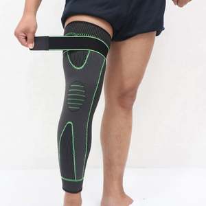 1 pièce Manchon de compression sportif pour tibia, allongé, à rayures, élastique, réglable, respirant, pour la protection des articulations et l'atténuation de l'arthrite - Product Image 4
