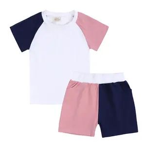 2022 어린이 여름 옷 티셔츠 & 반바지 아기 소년 아기 소녀 의류 세트 2pcs 세트