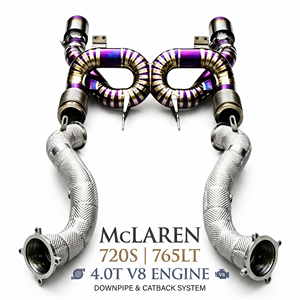 Sistema de Escape de Alto Flujo Vortex con Tubo Recto de Titanio para McLaren 720S 765LT 4.0T V8, Sonido Potente, Kit de Sistemas de Carreras - Product Image 1
