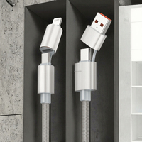 Kabel Pengisian Cepat USB-C ke USB-C 60W Grosir Pabrik 1M Selubung PVC untuk Power Bank Komputer Ponsel Warna Oranye