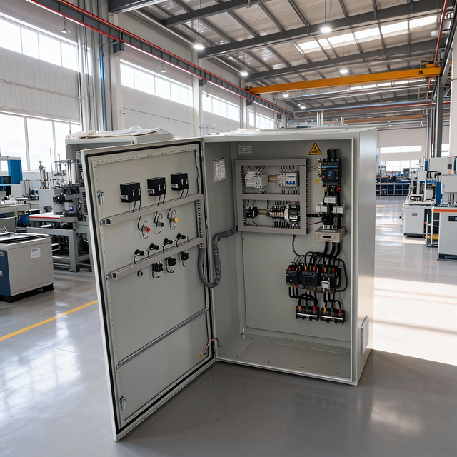 Low Voltage Electrical Control Panel with Siemens 200SMART PLC CAD Design EPLAN Drawings for Industrial Process Control