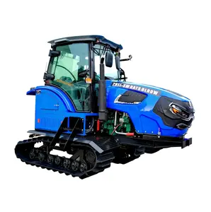 90 PS 100 PS Farm Grubber Rotations fräse Landwirtschaft Mini Gummi Raupen traktor mit voll hydraulischem System zum Verkauf in China