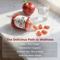 Gummies Solilan Keto ACV au vinaigre de cidre de pomme en gros, marque privée OEM, pour la perte de poids chez l'adulte