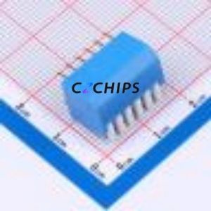 DP-06BP DIP Switch Through hole Component (THT) Switch Piano Key 6 2.54mm Blue - Product Image 2