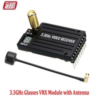 Module VRX RUSHFPV 3.3G 4W VTX compatible avec le protocole IRC Tramp 7-30V pour lunettes métalliques, pour drone FPV longue portée RC