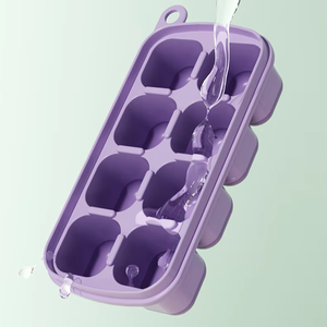 OEM/ODM – Nouvelle machine à glace en silicone de qualité alimentaire écologique, grille à soupe épaisse, pour aliments pour bébés, whisky, avec logo personnalisé, séparateur de purée - Product Image 2