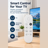 Nouvelle télécommande intelligente Google TV Streamer 2026, 13 touches, blanche, piles AAA, code d'apprentissage 433 MHz, avec boutons Netflix et YouTube