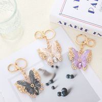 Vlinderbedel sleutelhanger mode tas handtas accessoires schattige prachtige sleutelhanger voor dames heren