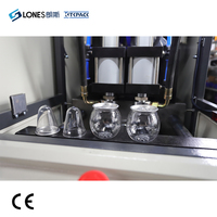 Machine de soufflage de bouteilles PET semi-automatique à faible puissance de 10 ml à 2,5 L, machine de fabrication de bouteilles et de pots pour boissons LONES