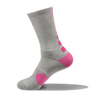 Chaussettes de basket-ball durables pour hommes, bonneterie de qualité supérieure, colorées, décontractées, blanches, noires, grises, sport, chaussettes longues respirantes
