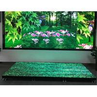 Pantalla de pista de baile LED interactiva P4 para concierto Pantalla LED de alta resolución Sistema de armazón de DJ con escenario