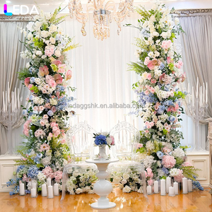 ซุ้มดอกไม้ประดิษฐ์ผ้าไหมหลากสีสัน รุ่น Monet Garden Series ของ LEDA สำหรับตกแต่งงานแต่งงานและงานปาร์ตี้ - Product Image 1