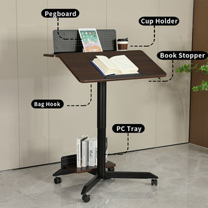 Ada ergonómico móvil neumático <span class=keywords><strong>Gas</strong></span> altura ajustable Escritorio de pie portátil leer libro volteado escritorio resorte Mesa inclinable - Product Image 3