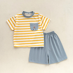 Conjunto <span class=keywords><strong>de</strong></span> manga corta para niños, algodón puro, verano, pantalones cortos para bebés, ropa <span class=keywords><strong>de</strong></span> verano para niños, camiseta <span class=keywords><strong>de</strong></span> <span class=keywords><strong>muñeca</strong></span> para niñas, ropa para niños - Product Image 3