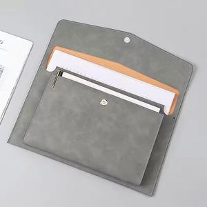 Carpeta de Piel Sintética para Documentos, Gran Capacidad, Portátil, para Oficina, Negocios, Almacenamiento de Contratos - Product Image 4