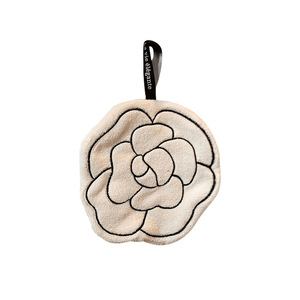 <span class=keywords><strong>Toalla</strong></span> de Mano Absorbente de Doble Capa de Felpa de Coral Estilo Francés para Baño y Cocina, Toallita Doméstica para Niños - Product Image 5