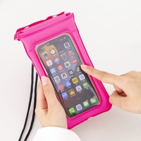 Sac étanche pliable pour téléphone avec cordon, idéal pour la natation, vente en gros, commande en gros, pour cadeau promotionnel