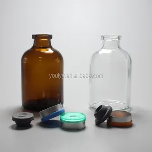 Injection Bottles Amber Or Transparent Injection Glass Bottle For Antibiotics Type I Type II Type III Factory