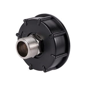 S60 * 6 kaba iplik 1/2 "3/4" erkek IBC tankı paslanmaz çelik meme drenaj uydurma yedek adaptörü - Product Image 5