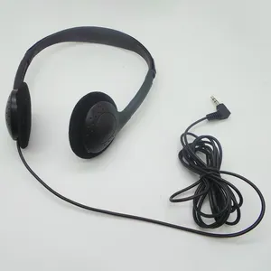 सबसे अच्छा बिक्री 3.5mm जैक वायर्ड कॉल सेंटर के लिए कान headphones में 30mm वक्ता छोटे डिस्पोजेबल एयरलाइन ईरफ़ोन