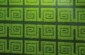 Césped Artificial Premium de PP y PE con Certificación OEKO-TEX y CE, Resistente a los Rayos UV de 5-8 Años, para Proyectos de Jardinería en Villas y Patios Traseros - Product Image 6