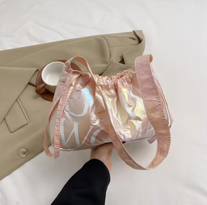 Bolso de Mano de Lona de Algodón con Diseño Retro para Mujer, Cierre con Cordón, Tres Correas, Bolso de Compras - Product Image 4