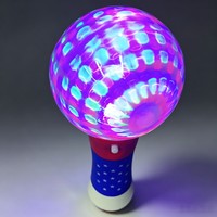 Baguette lumineuse sphérique LED personnalisée en gros avec poignée imprimée drapeau américain, idéale pour les fêtes patriotiques et les mariages