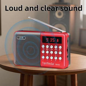 เครื่องส่งสัญญาณวิทยุ FM แบบพกพาเครื่องส่งสัญญาณวิทยุ FM Mp3บลูทูธขนาดเล็กย้อนยุควินเทจ - Product Image 5